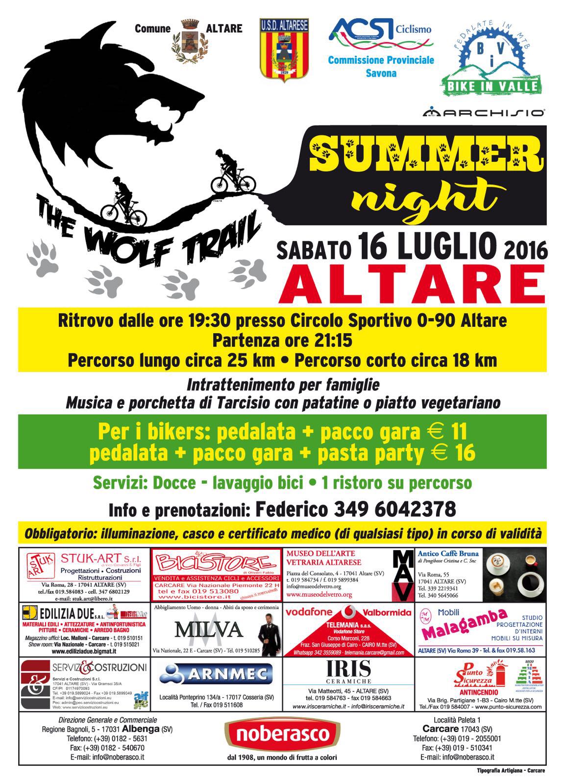 Al momento stai visualizzando The Wolf Trail Summer Night 2016